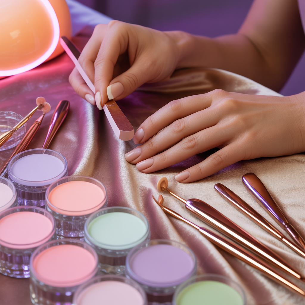 how to prep nails for acrylics