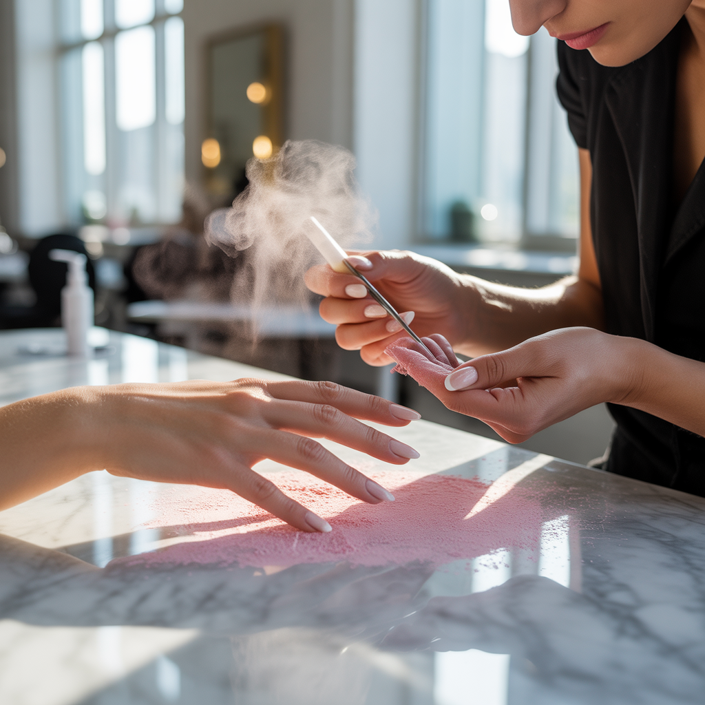 how to prep nails for acrylics