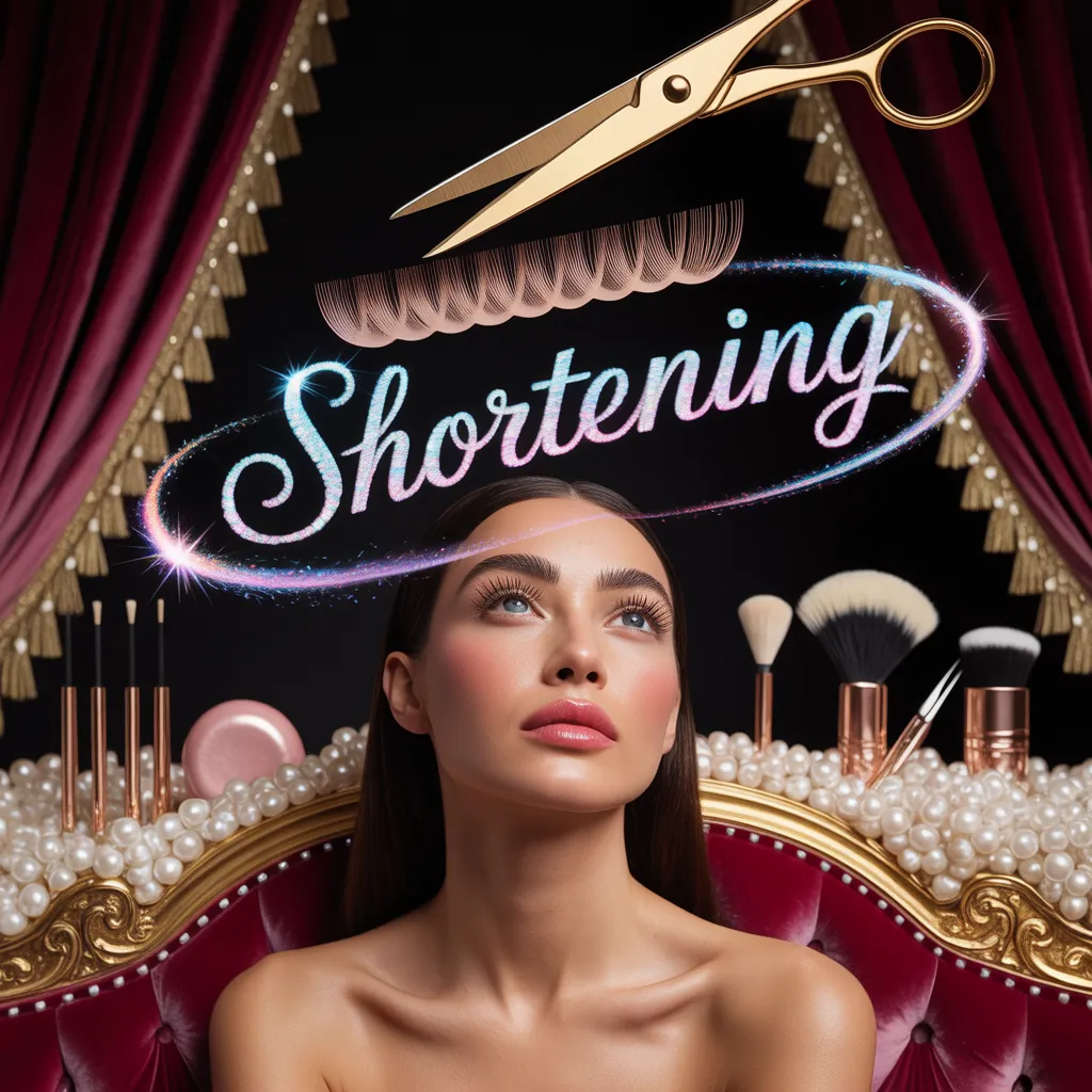 how to shorten eyelashes