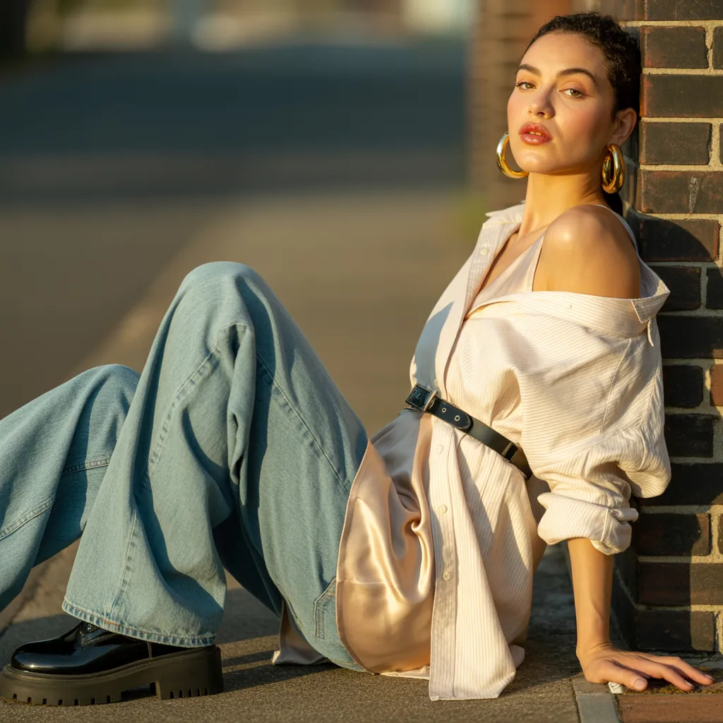 how to style an oversized shirt