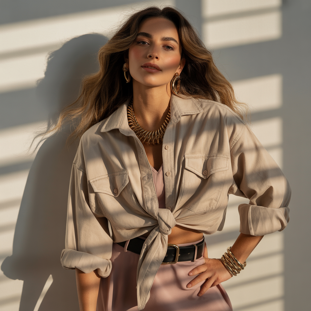 how to style an oversized shirt