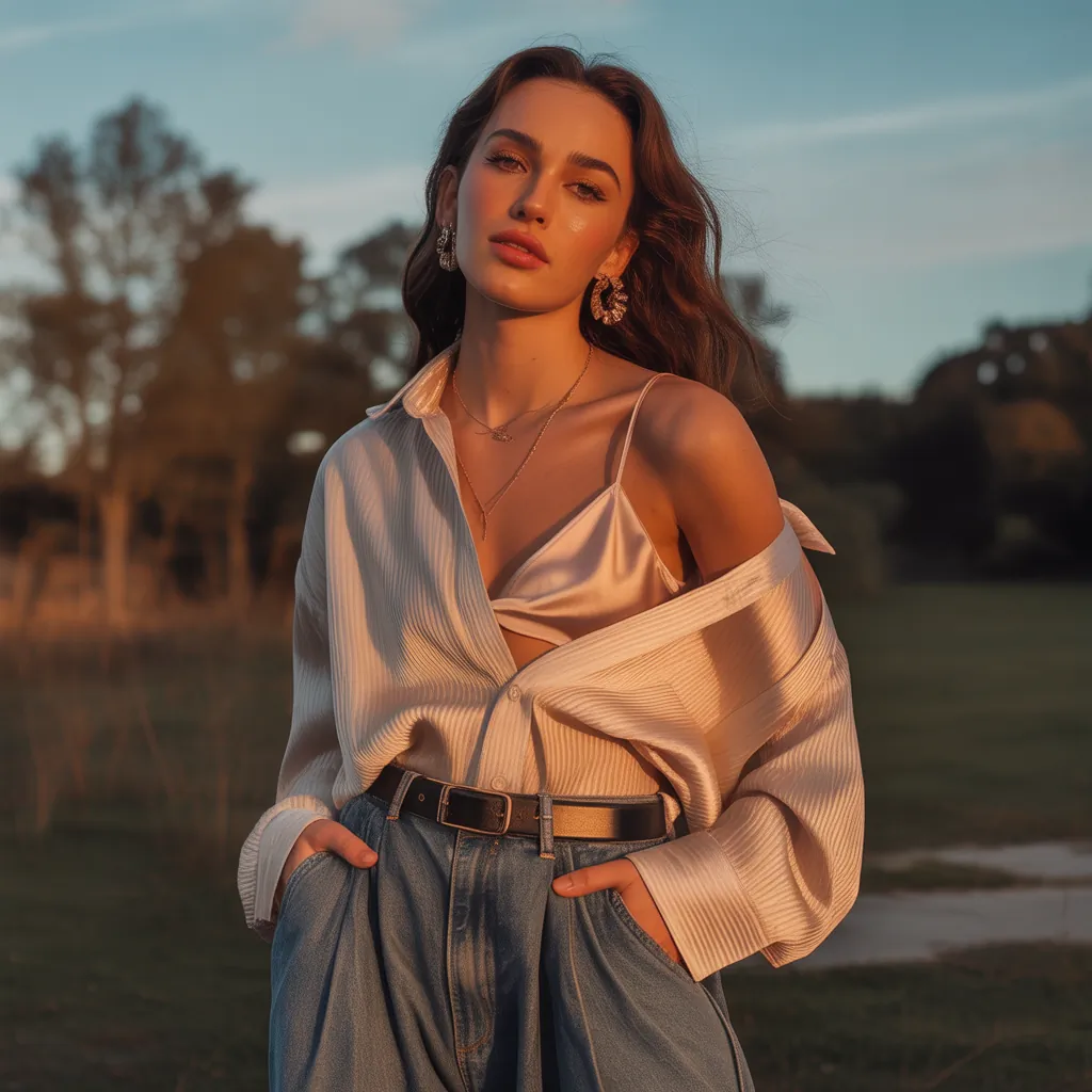 how to style an oversized shirt