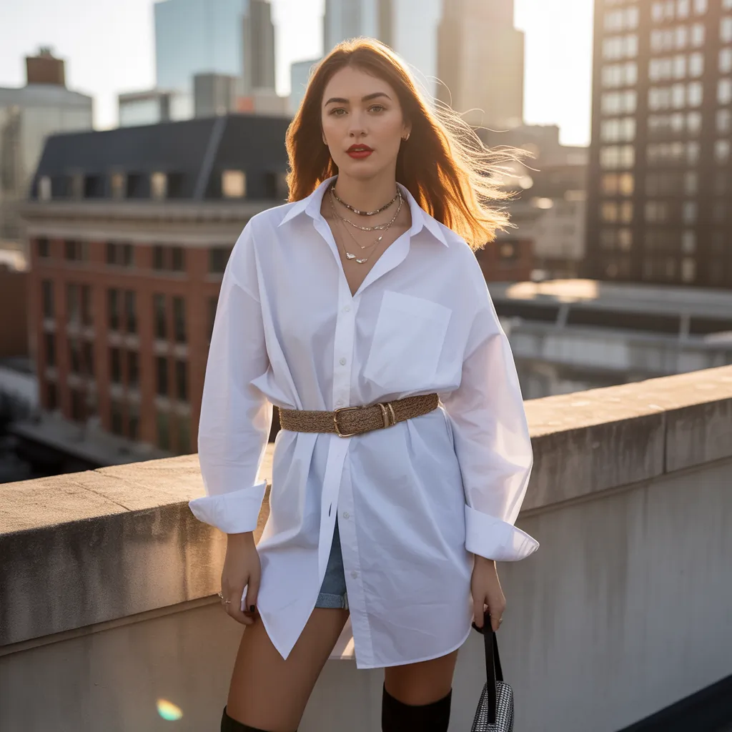 how to style an oversized shirt