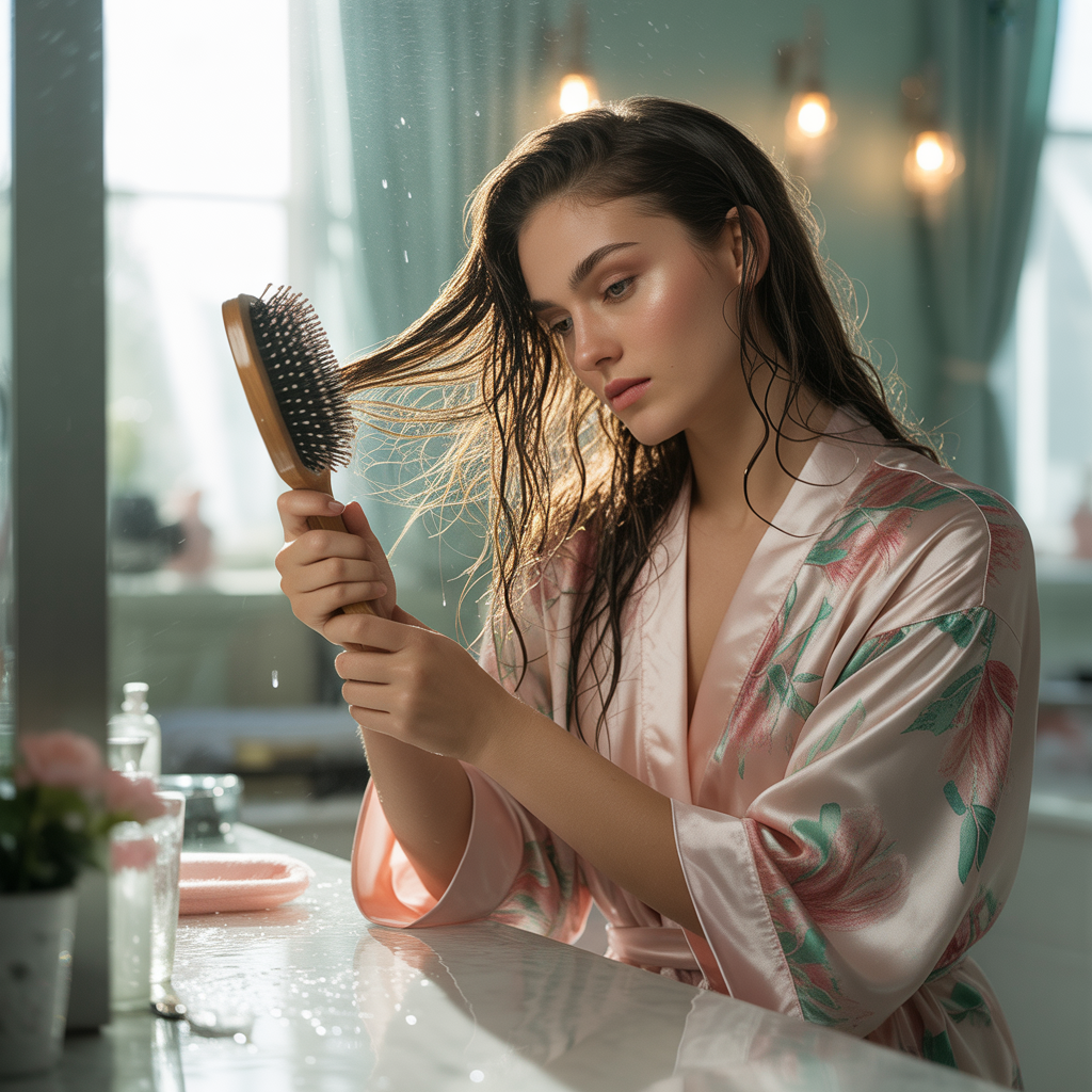 is it bad to brush wet hair