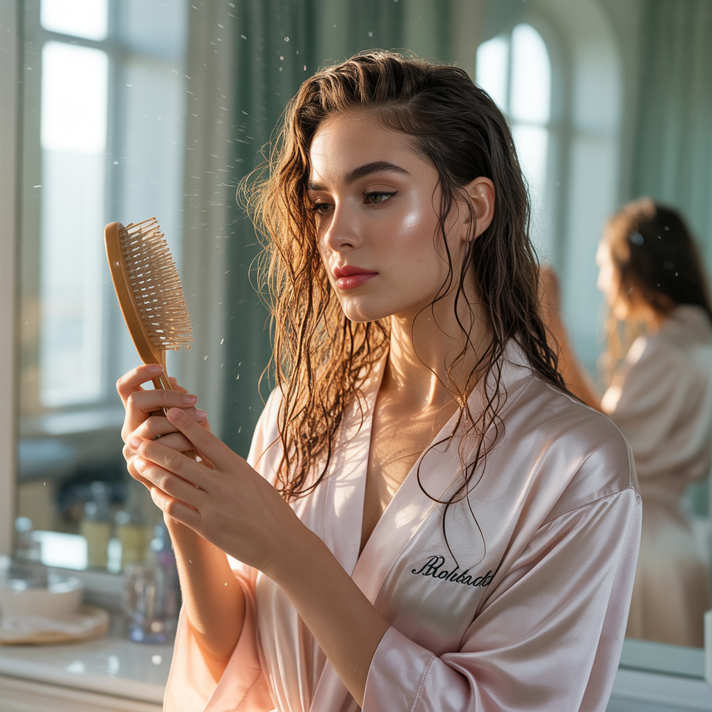 is it bad to brush wet hair