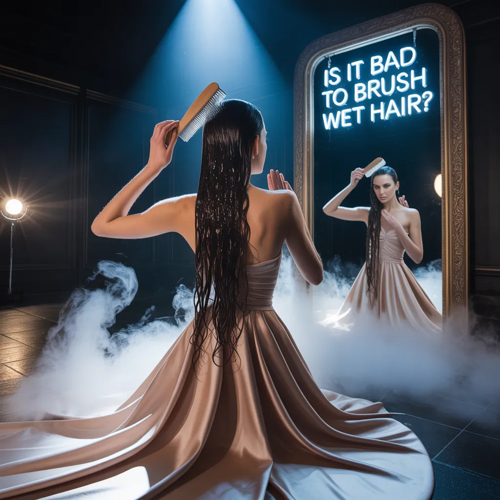 is it bad to brush wet hair