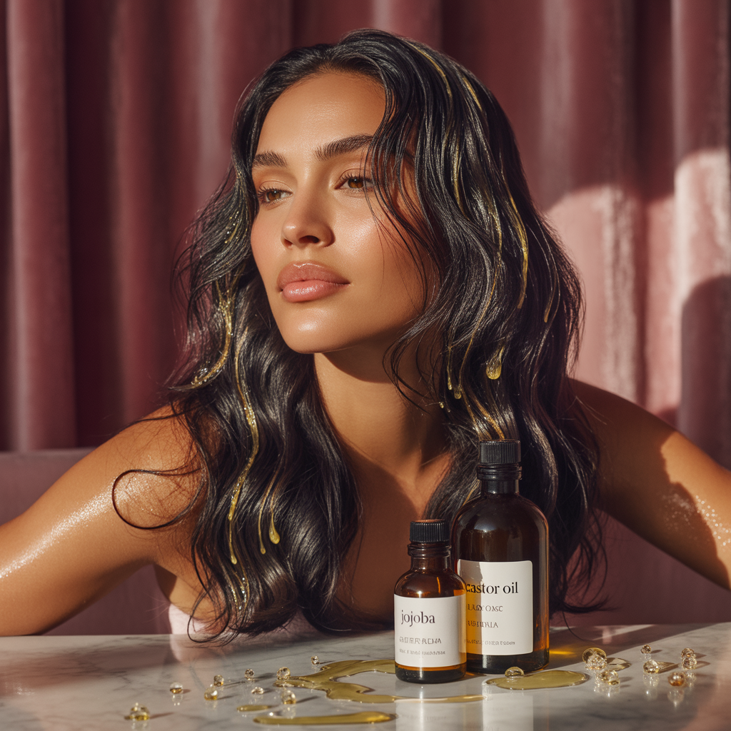 jojoba or castor oil for hair