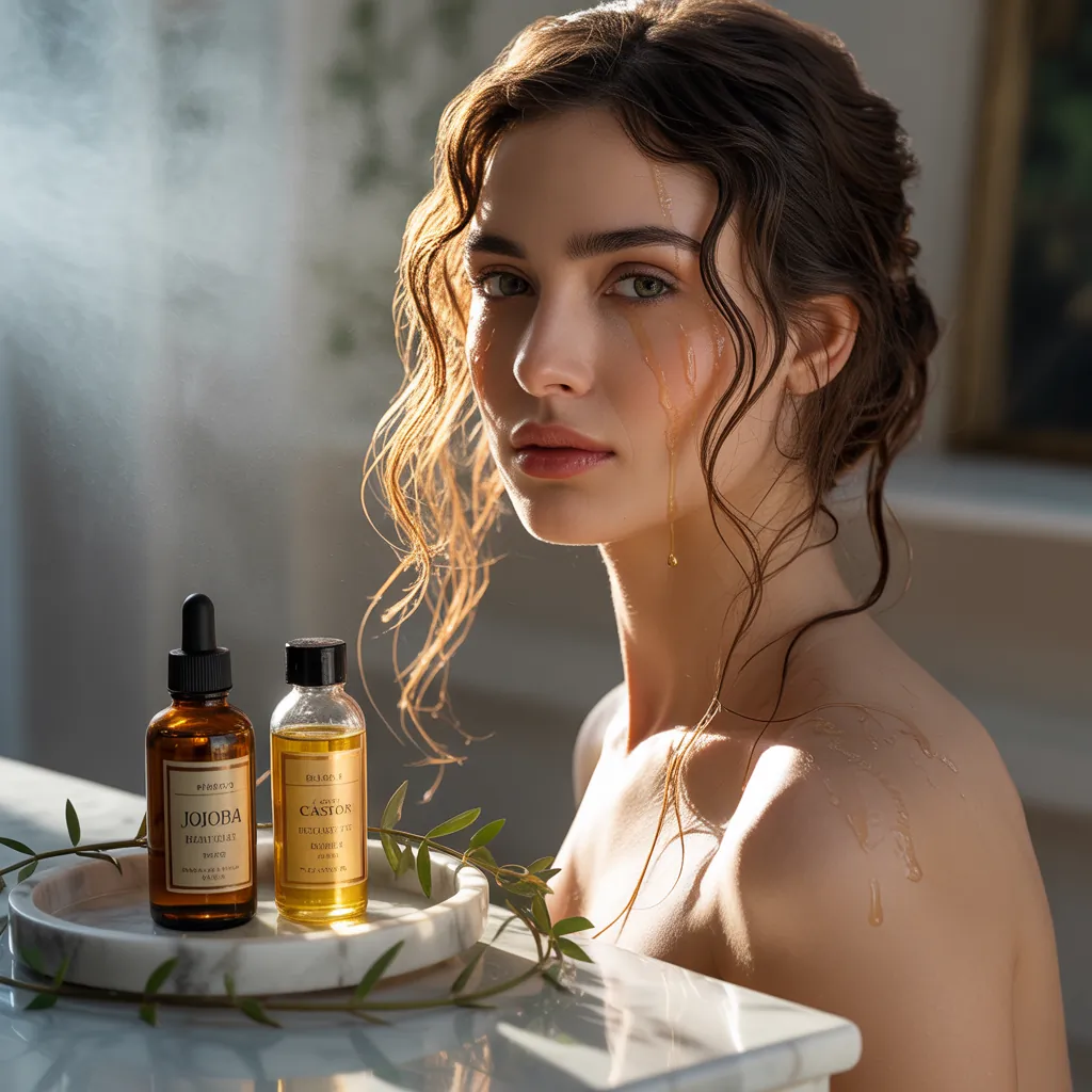 jojoba or castor oil for hair