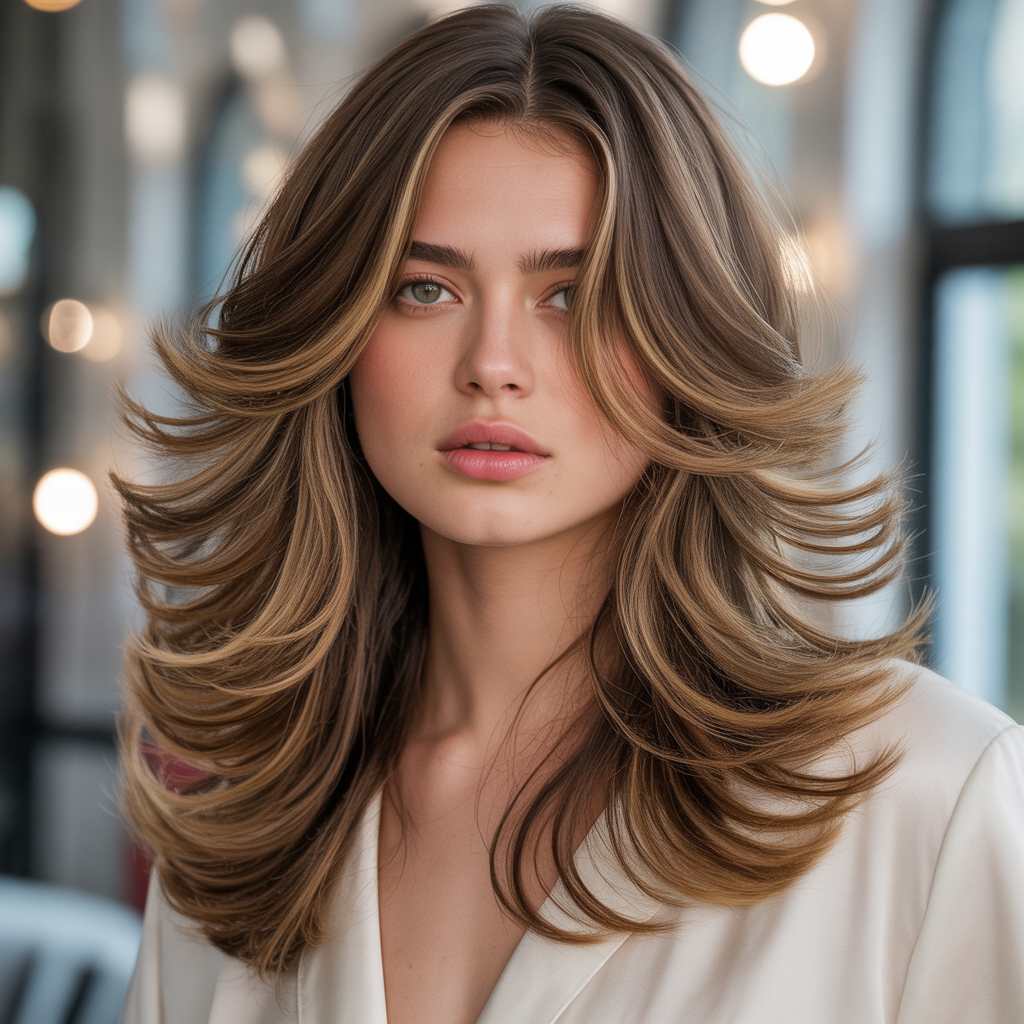 layered hairstyles for thick hair