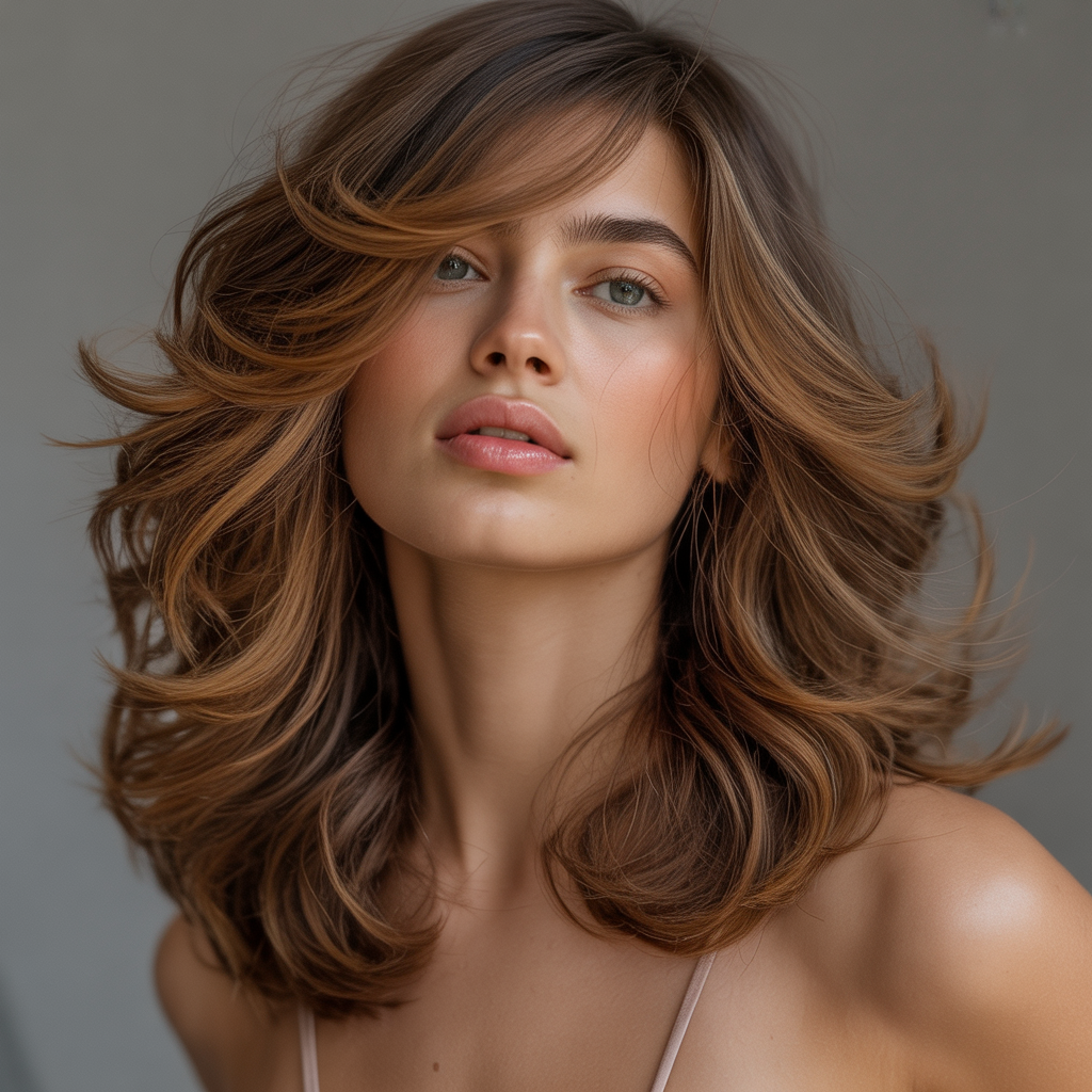 layered hairstyles for thick hair