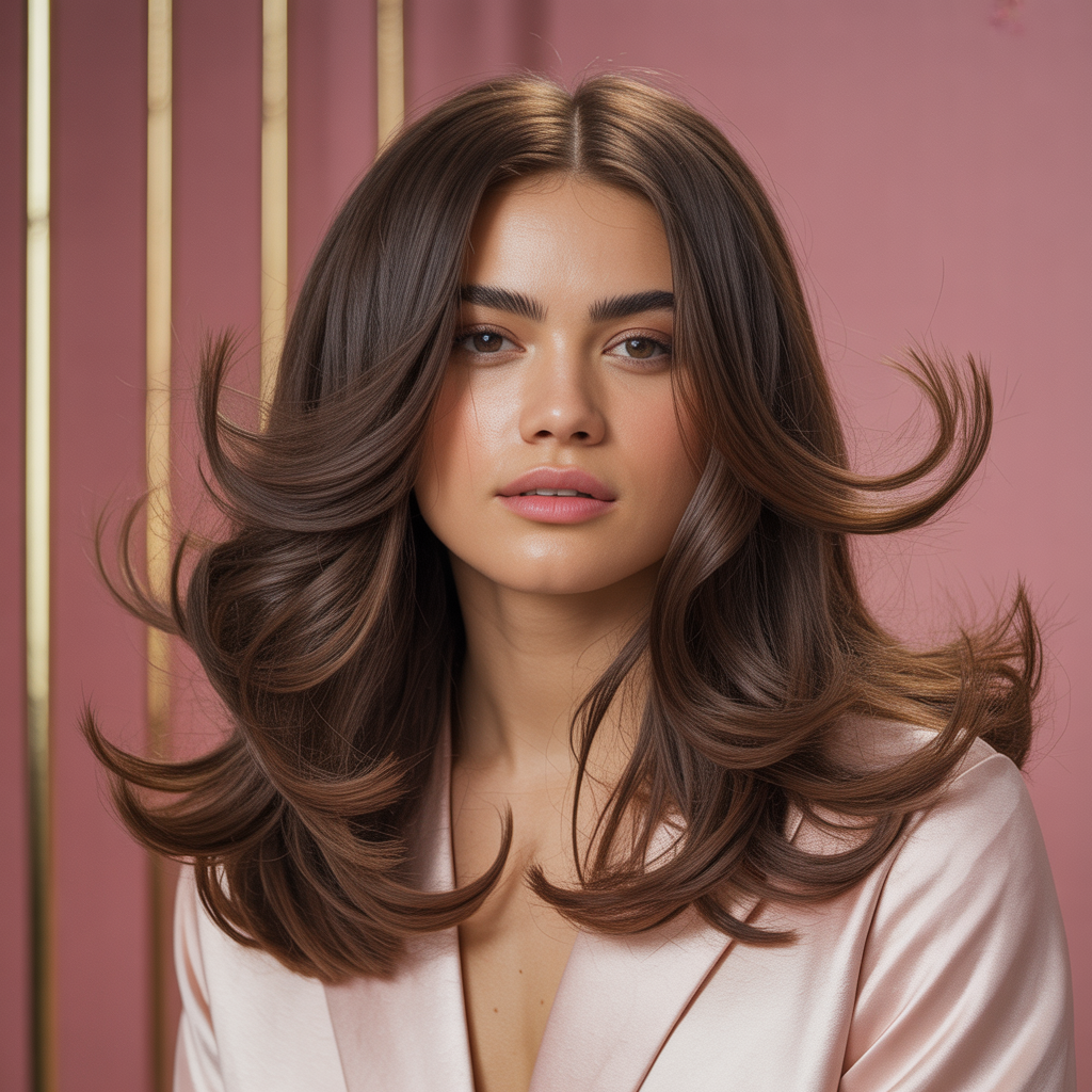layered hairstyles for thick hair