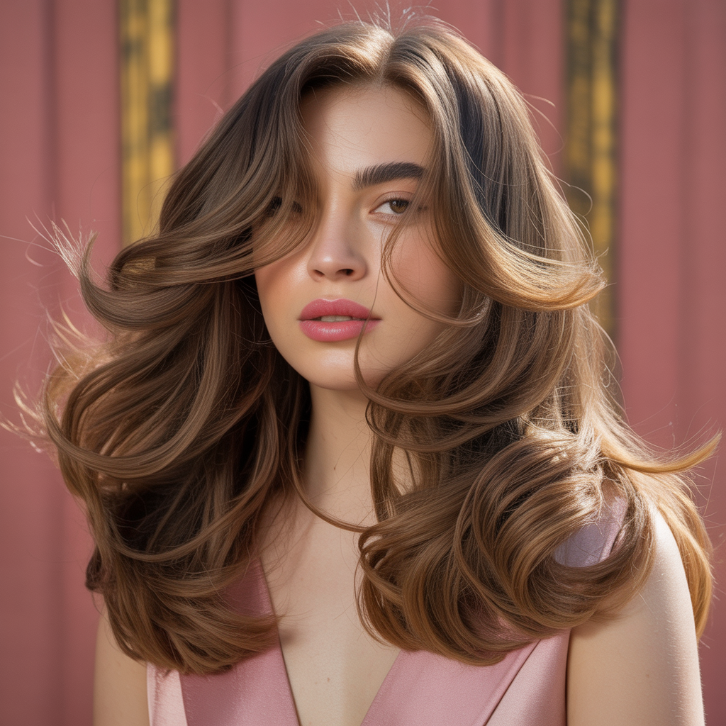 layered hairstyles for thick hair