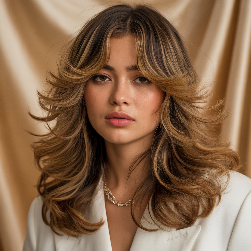 layered hairstyles for thick hair