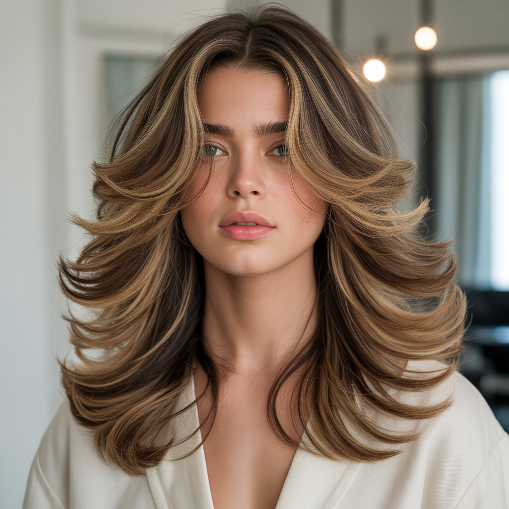 layered hairstyles for thick hair