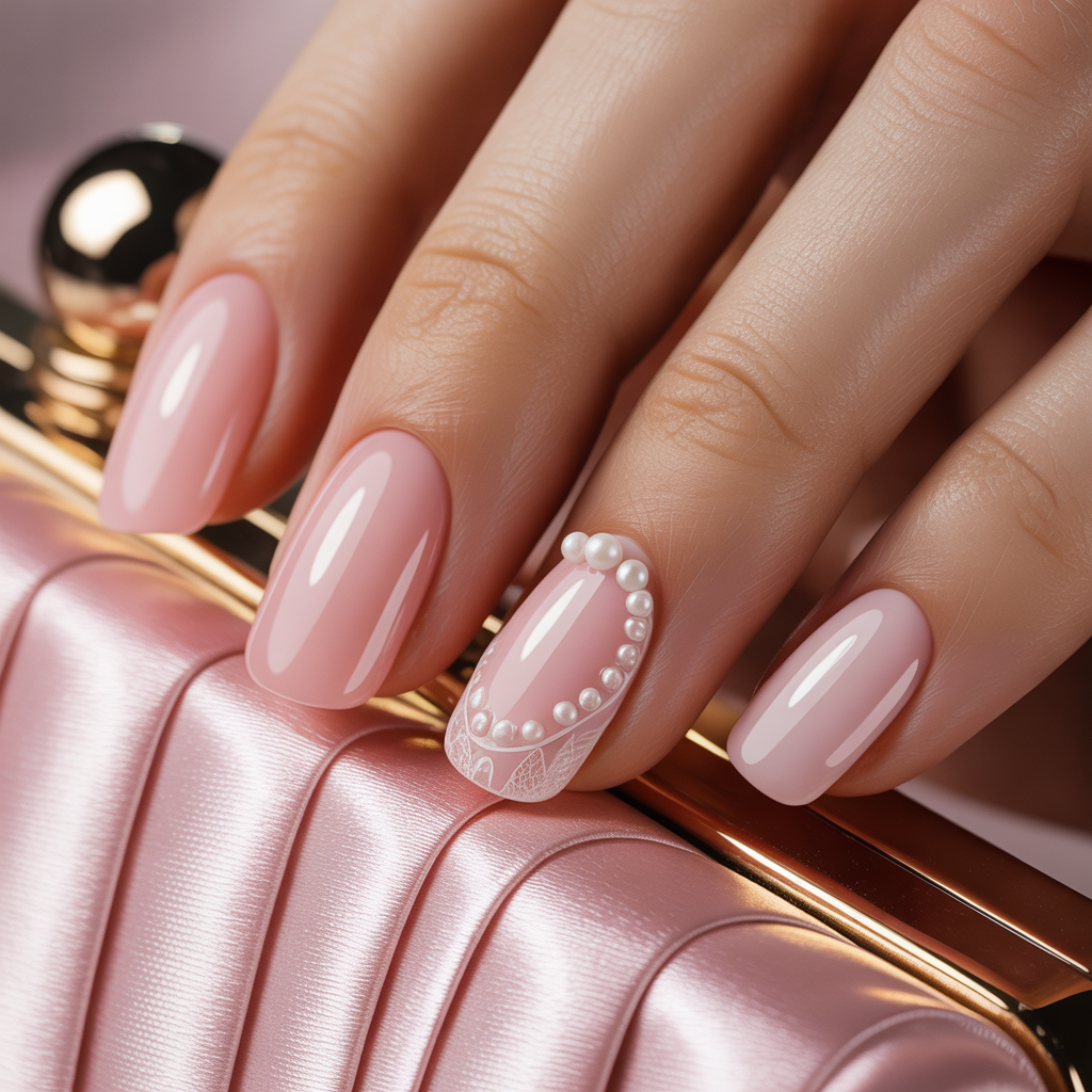 light pink nails