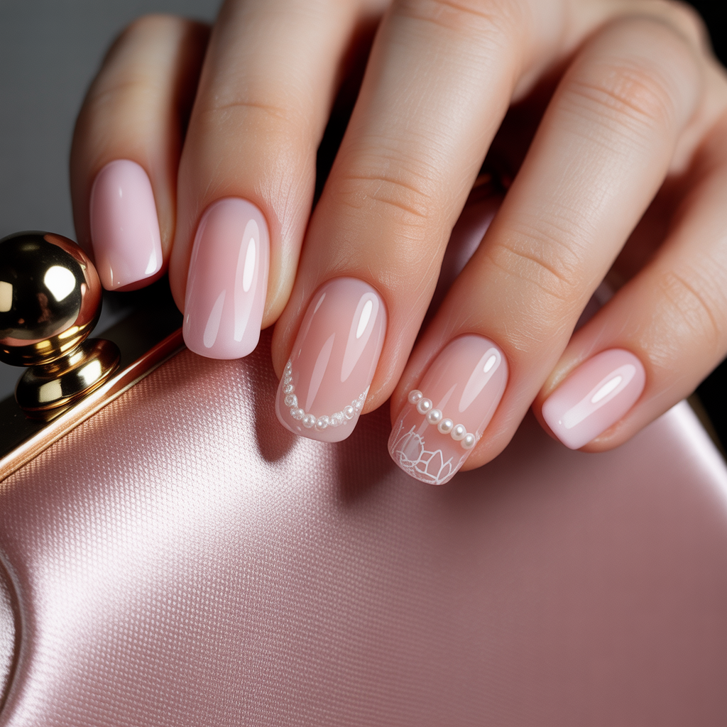 light pink nails