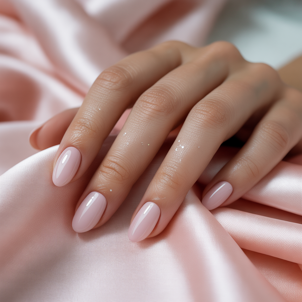 light pink nails