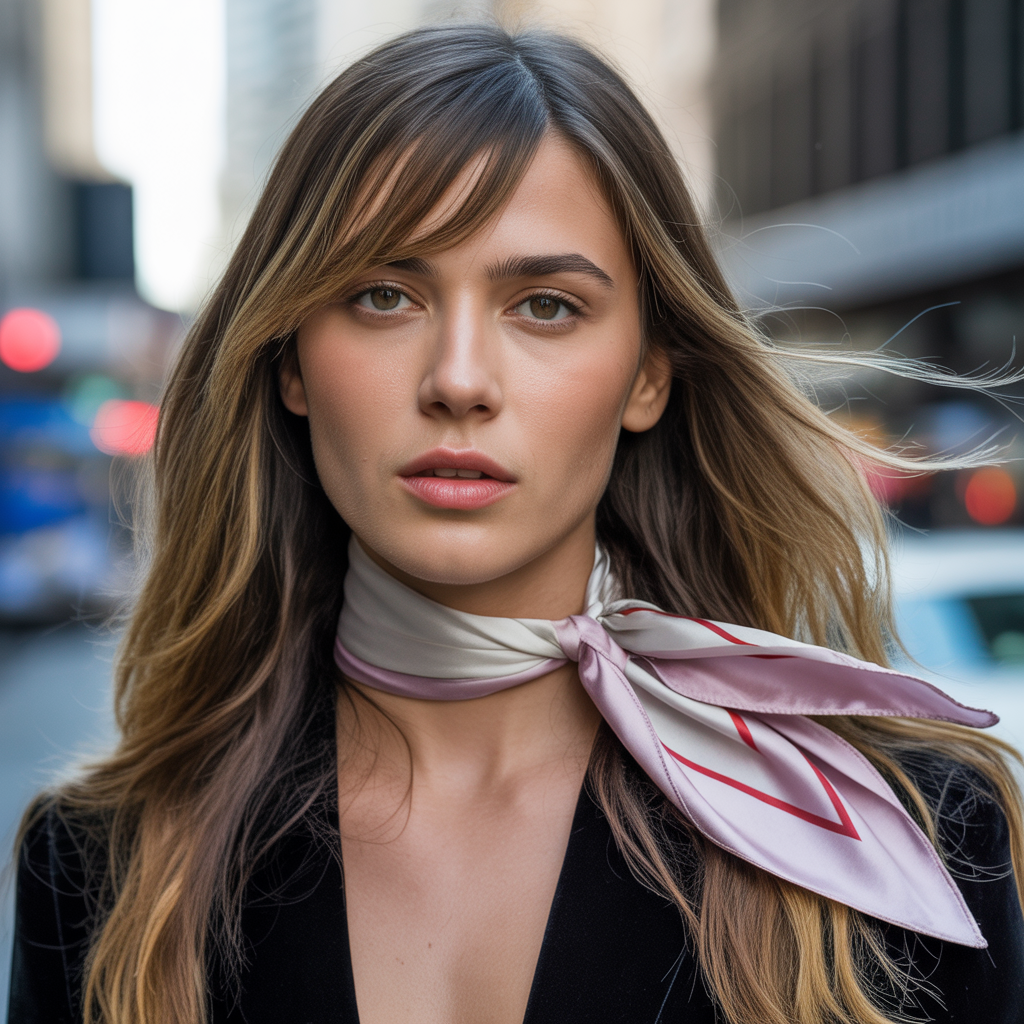 long hair with side bangs