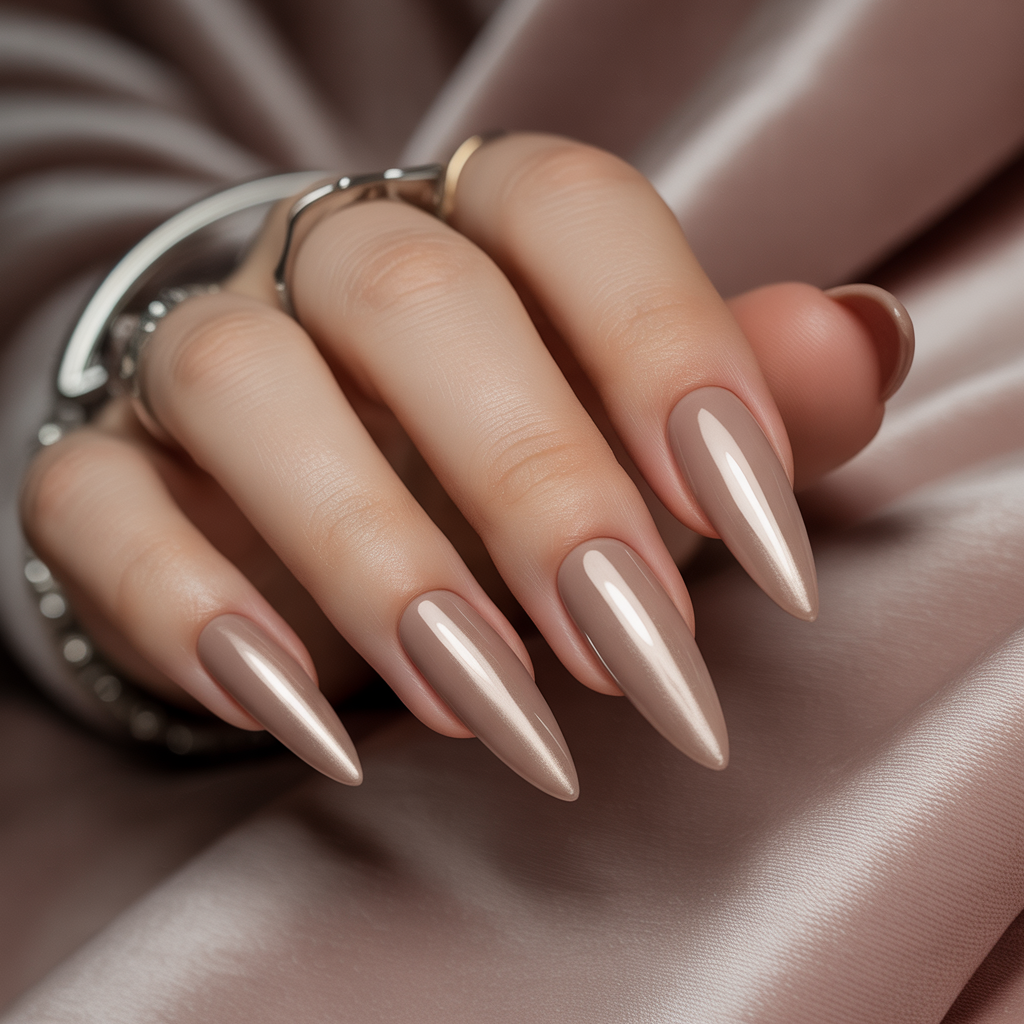 long nude nails