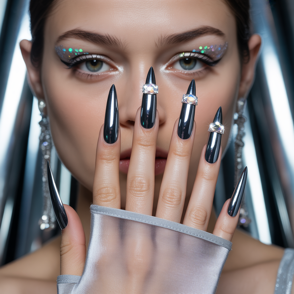 long stiletto nails