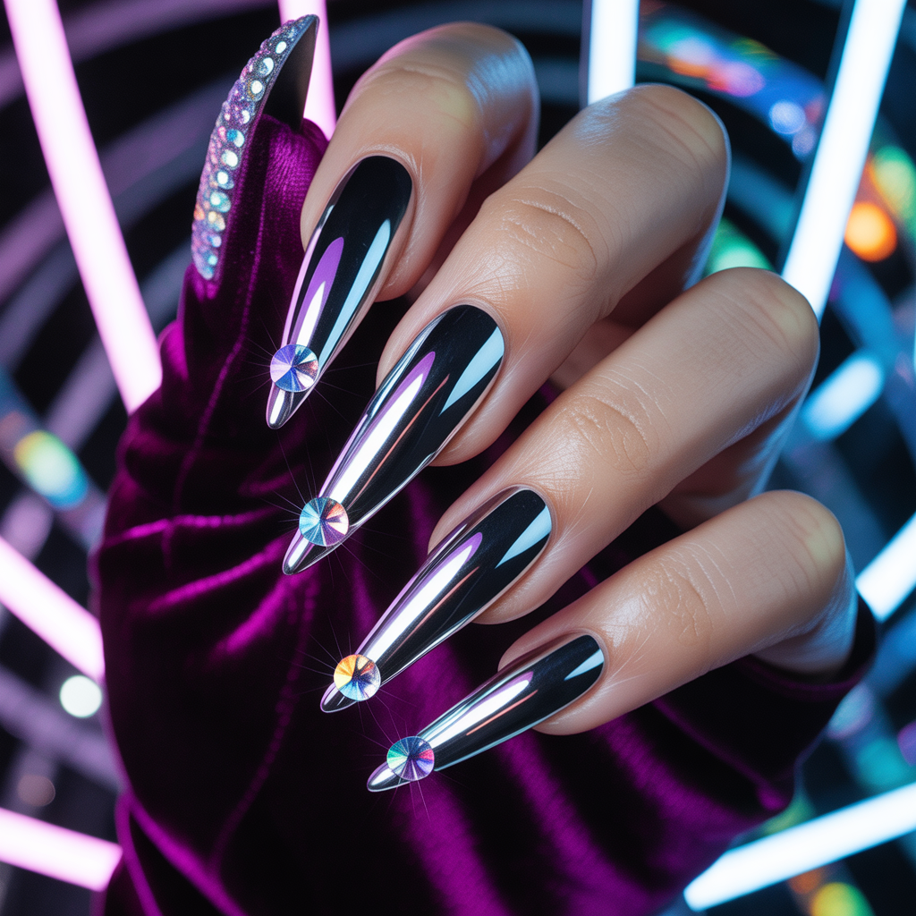 long stiletto nails
