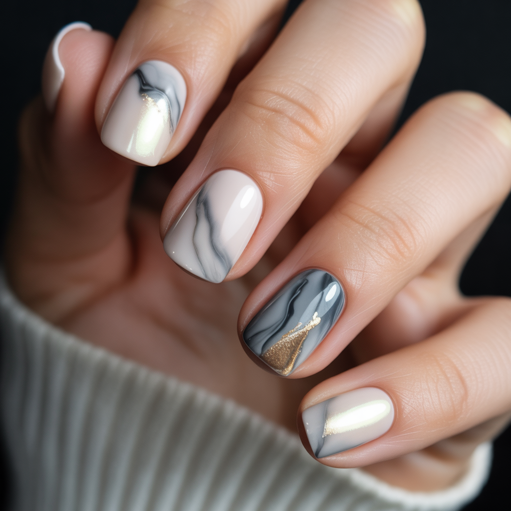 marble nails