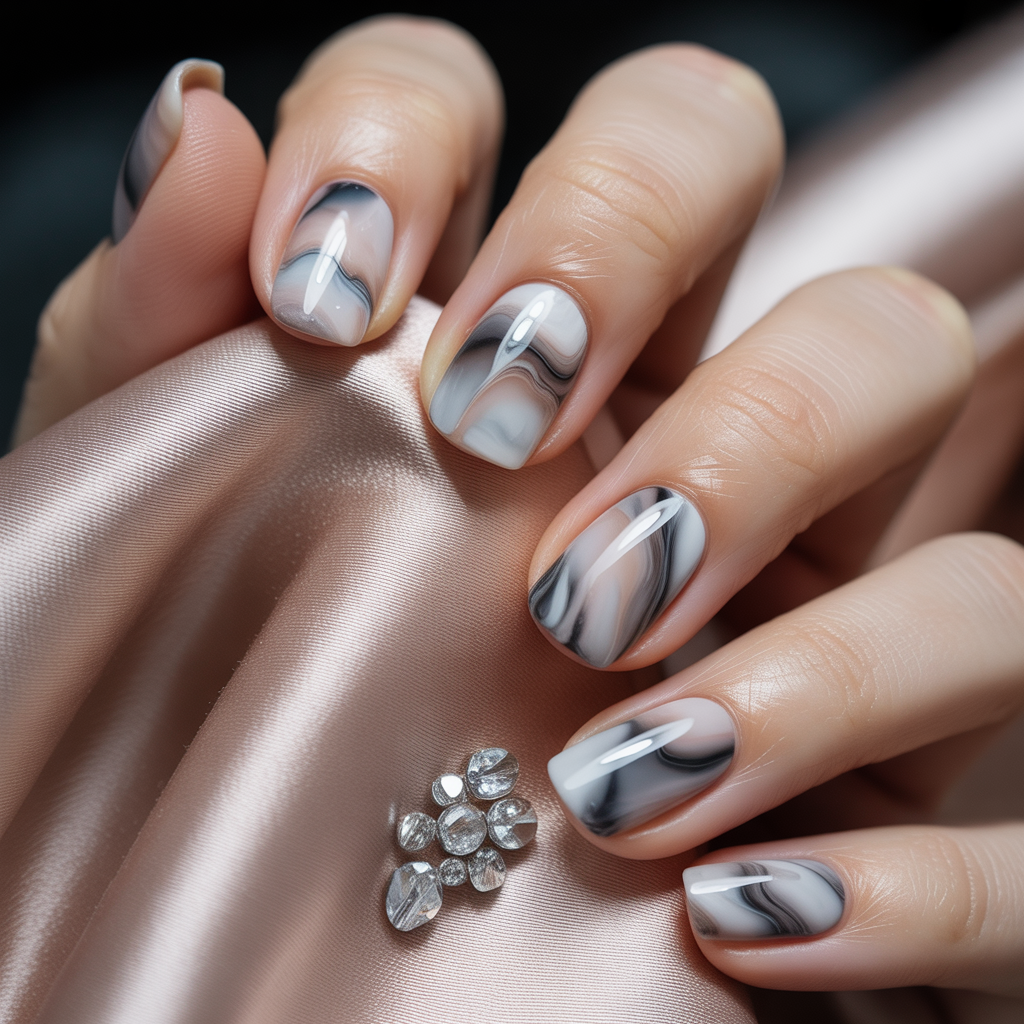 marble nails