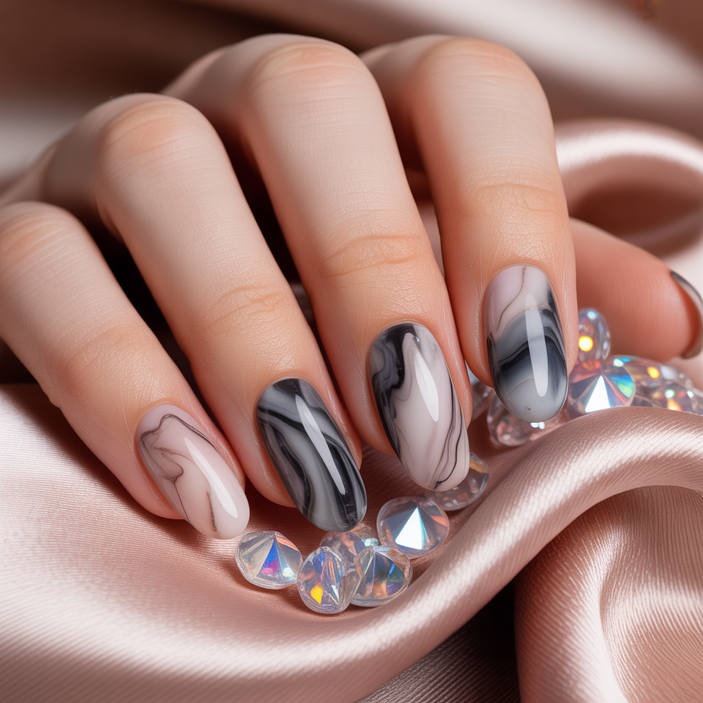 marble nails