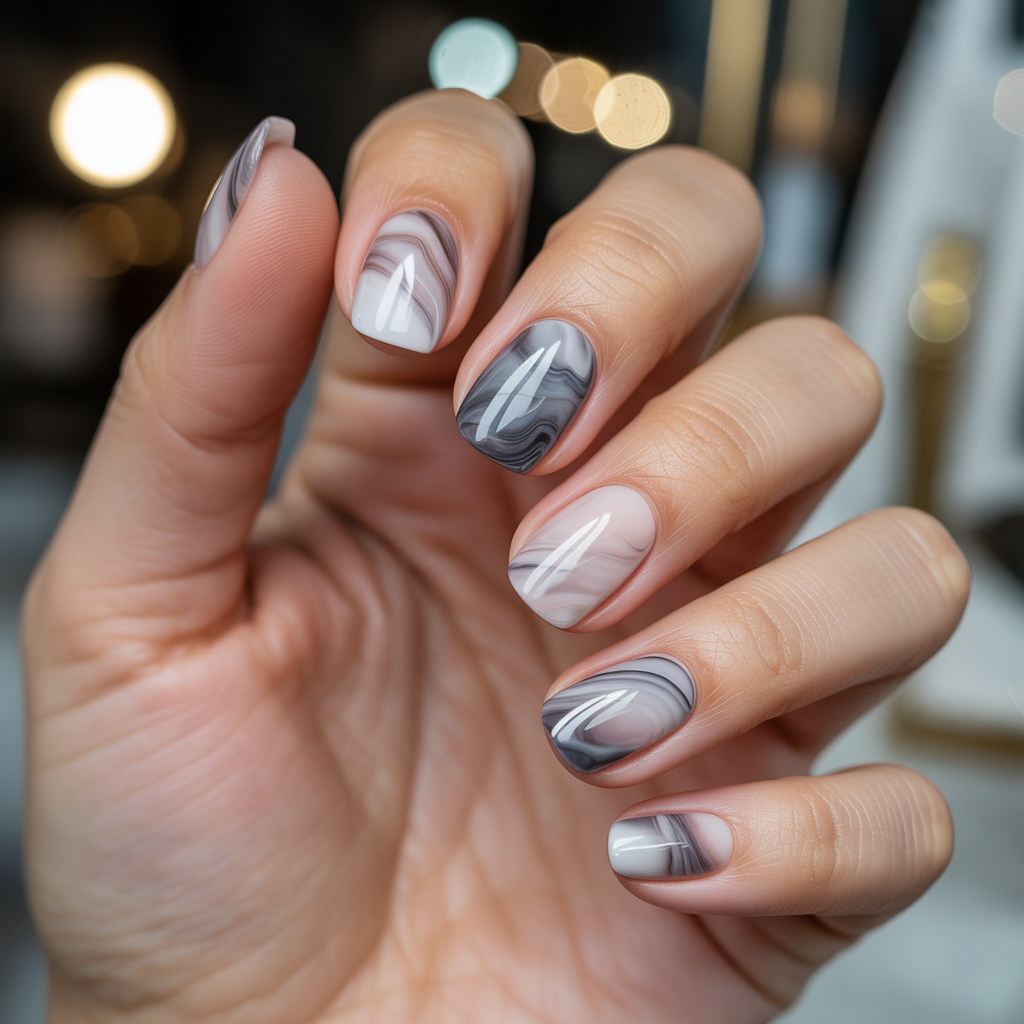 marble nails