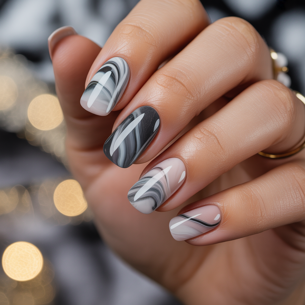 marble nails