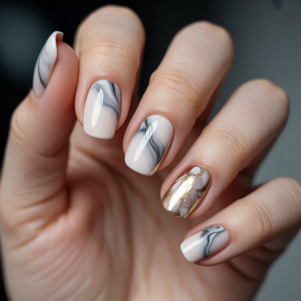 marble nails