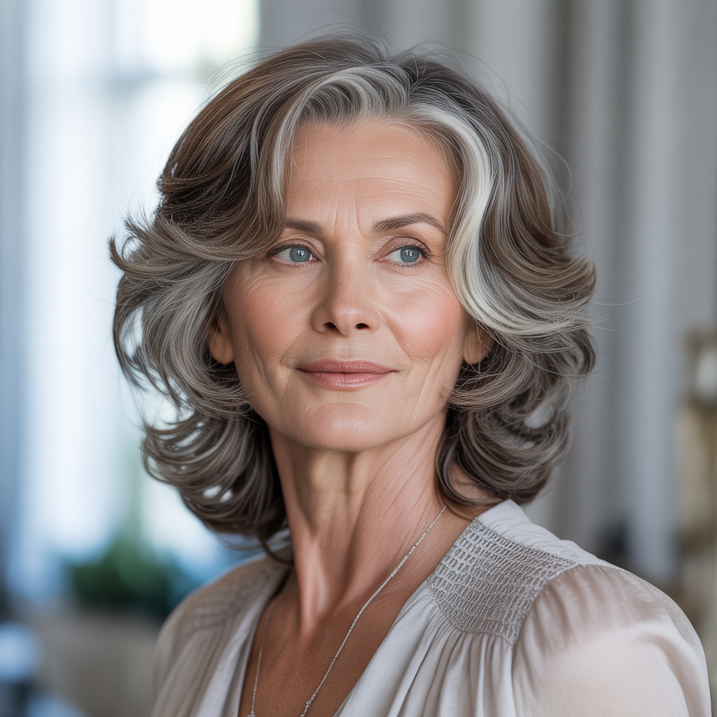 medium length cuts for women over 50