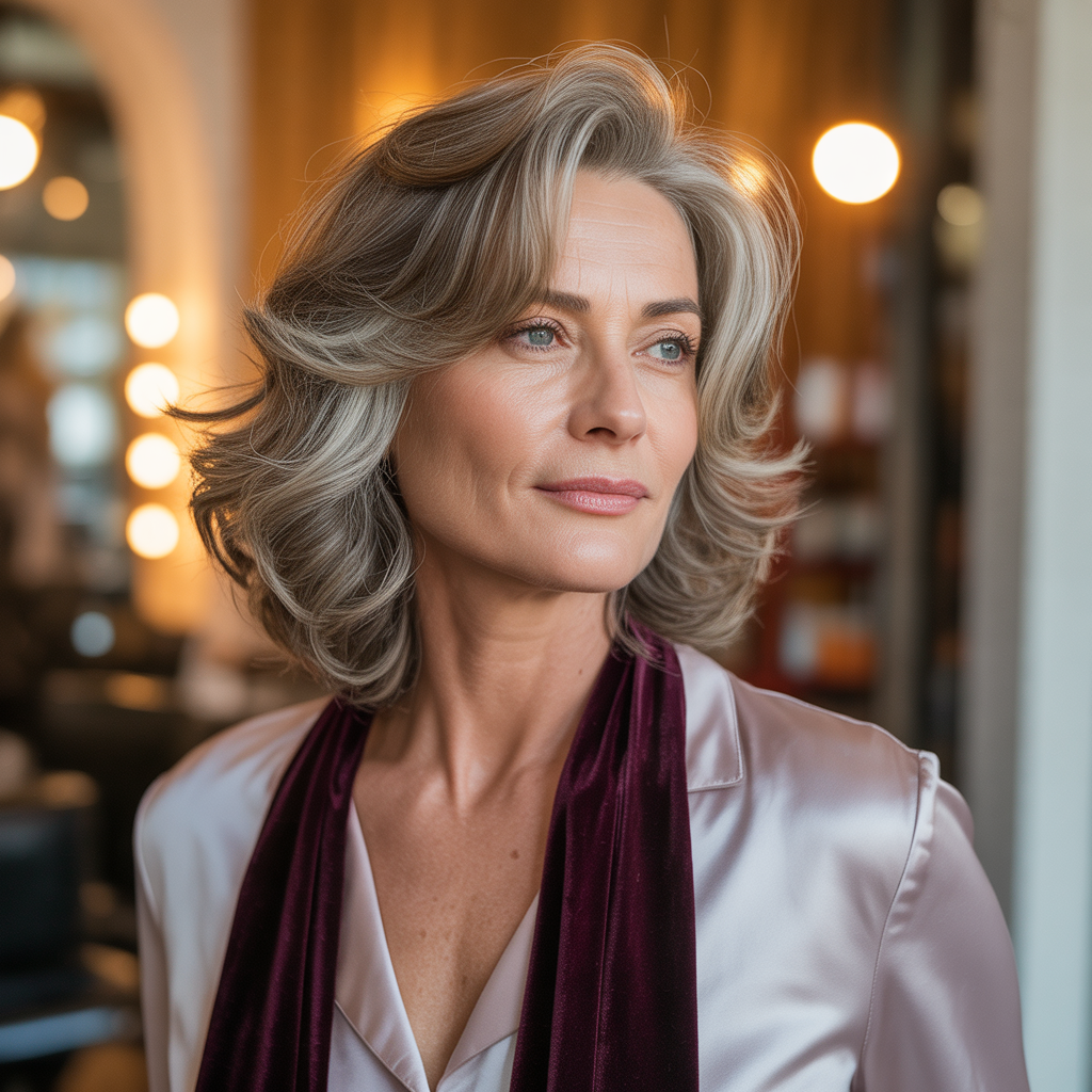 medium length cuts for women over 50