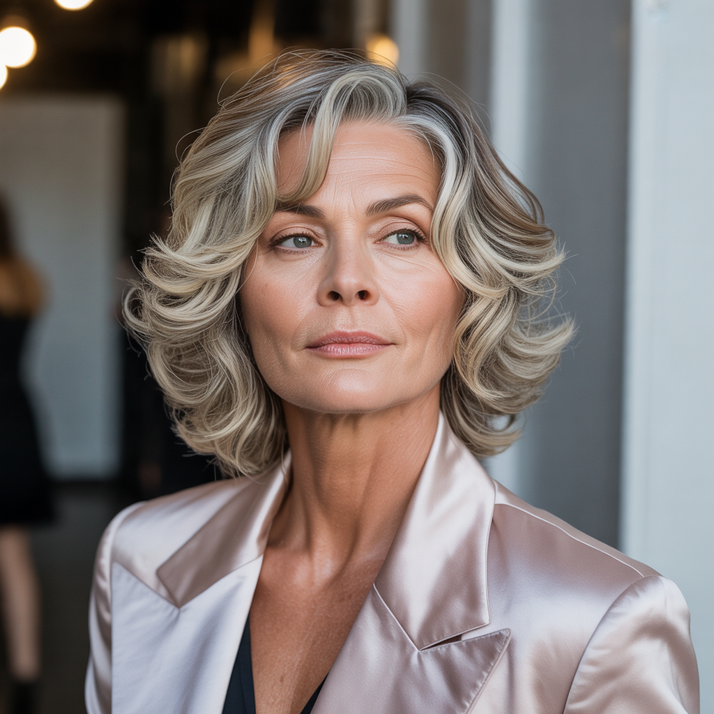 medium length cuts for women over 50
