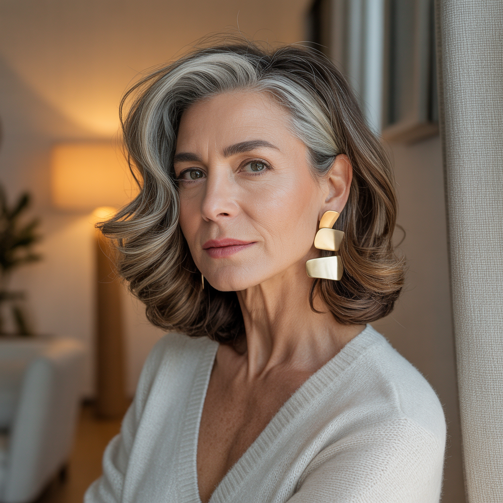 medium length cuts for women over 50
