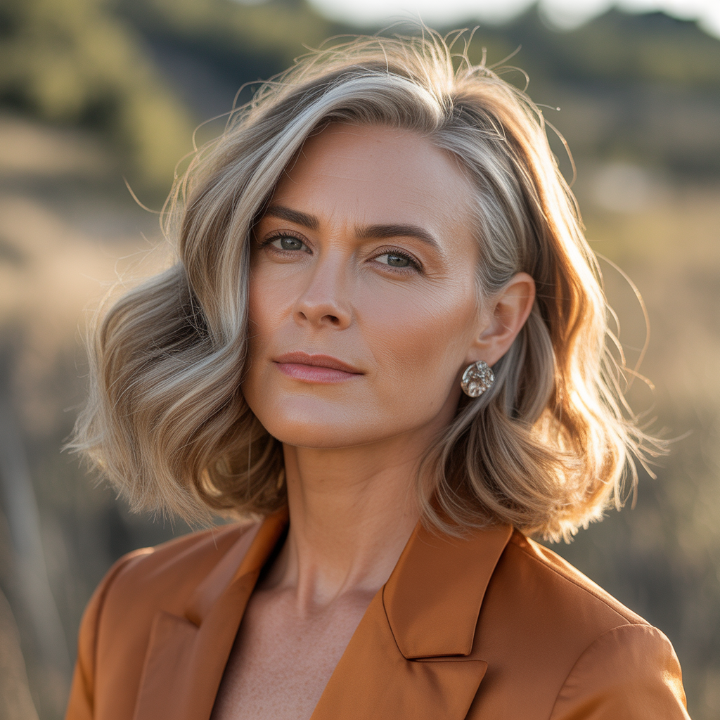 medium length cuts for women over 50