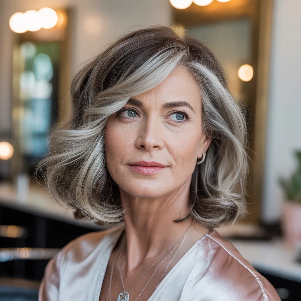 medium length cuts for women over 50