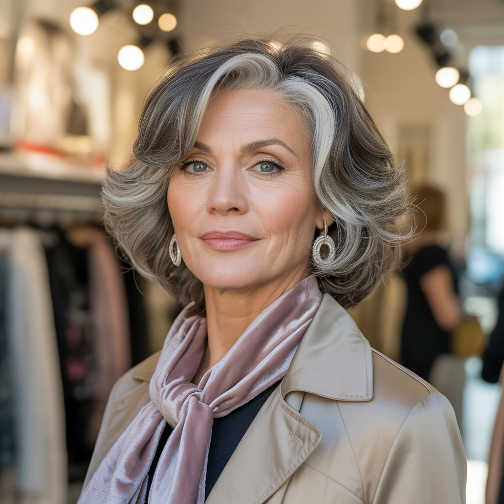 medium length cuts for women over 50