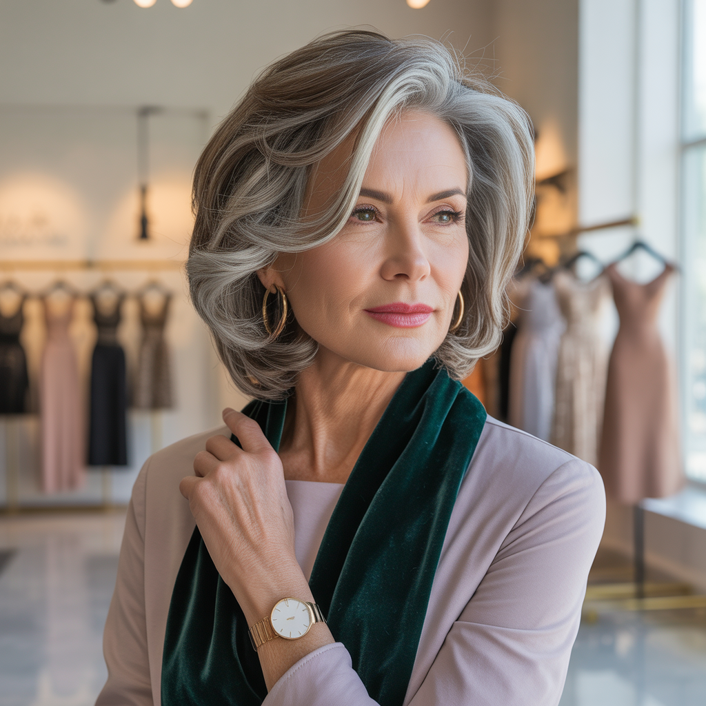 medium length cuts for women over 50