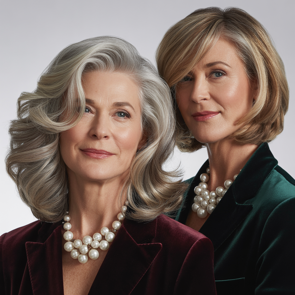 medium length cuts for women over 50