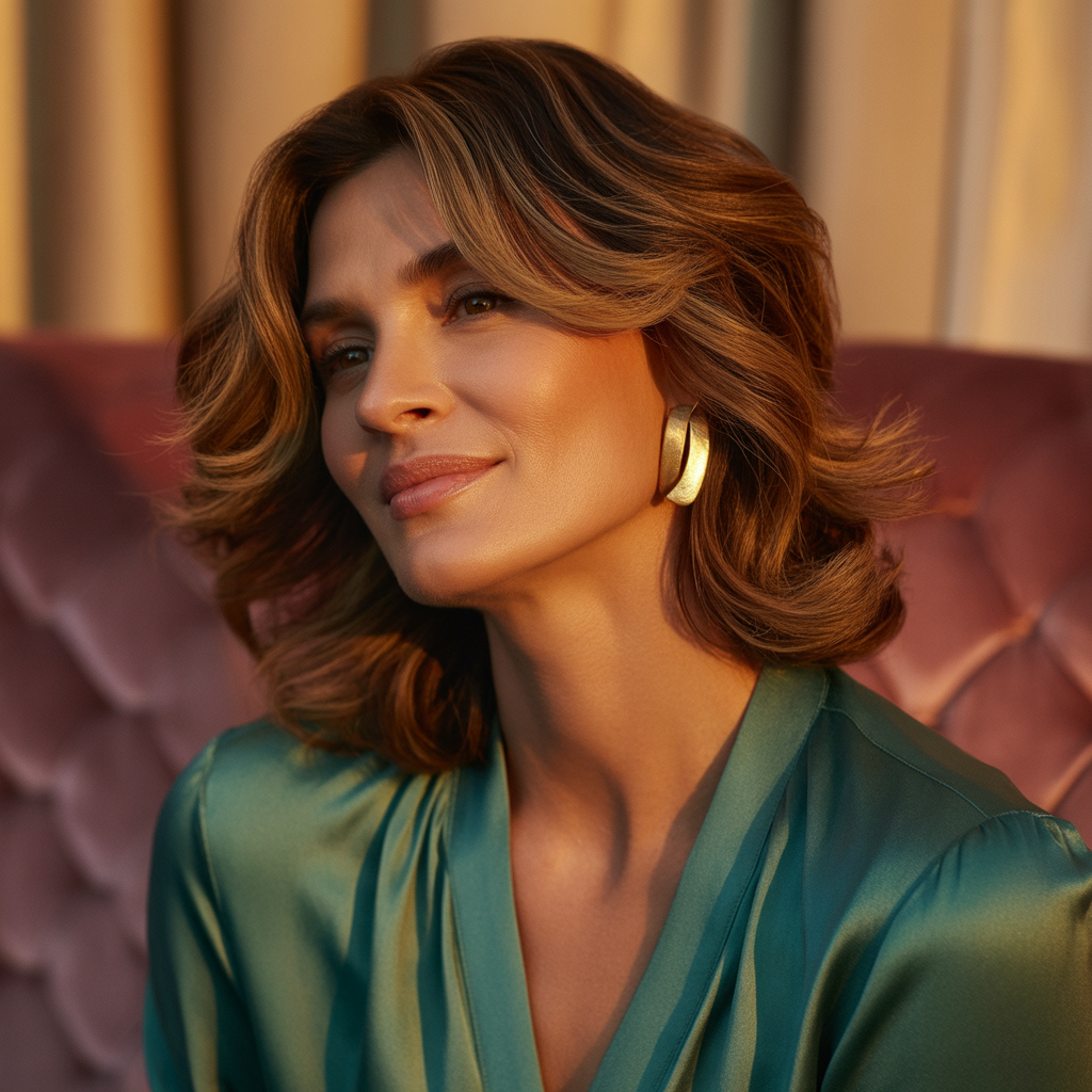 medium length hairstyles for over 40