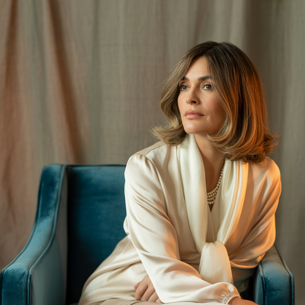 medium length hairstyles for over 40