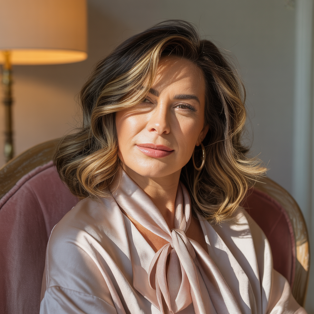 medium length hairstyles for over 40