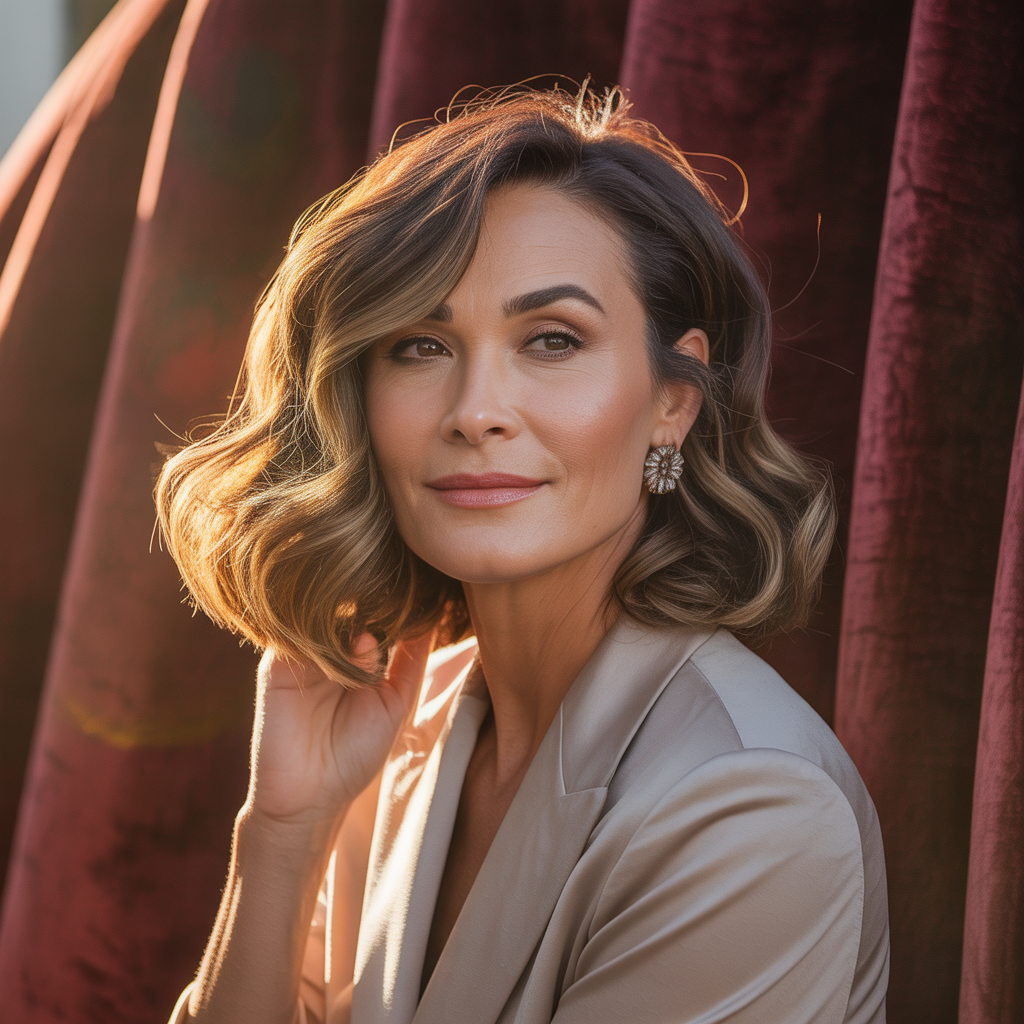 medium length hairstyles for over 40