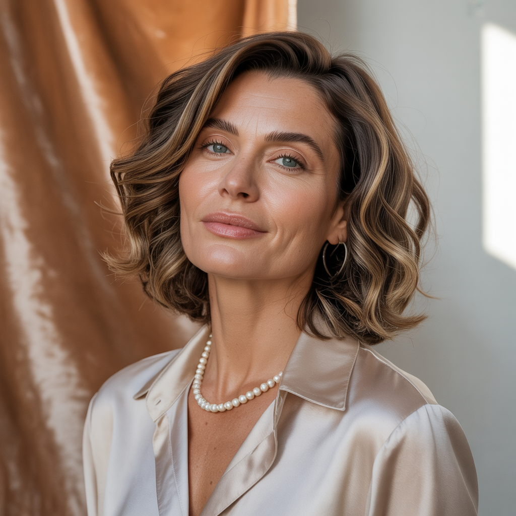 medium length hairstyles for over 40