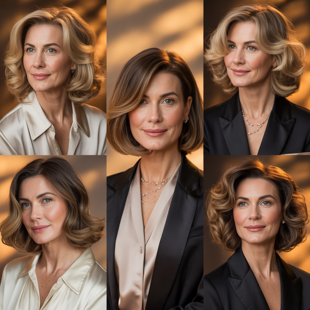 medium length hairstyles for over 40