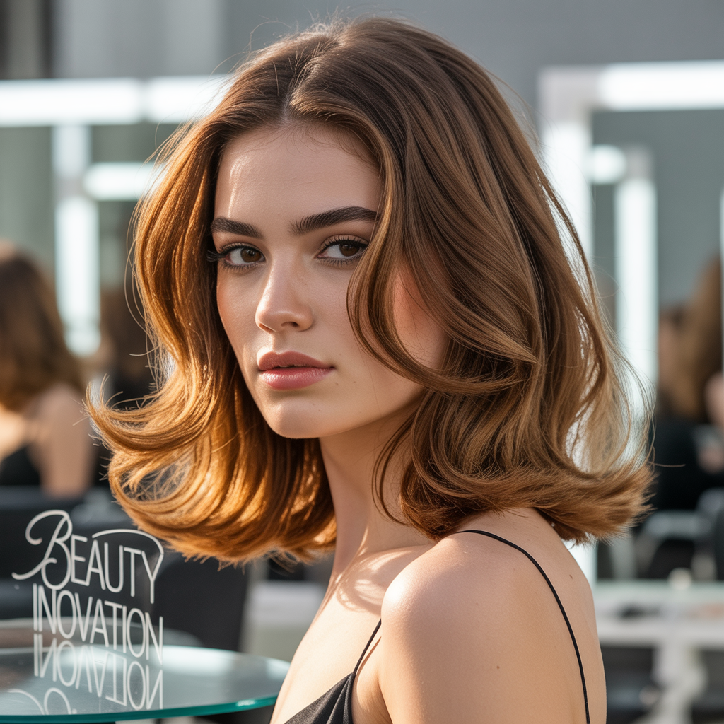 medium length hairstyles with face framing layers