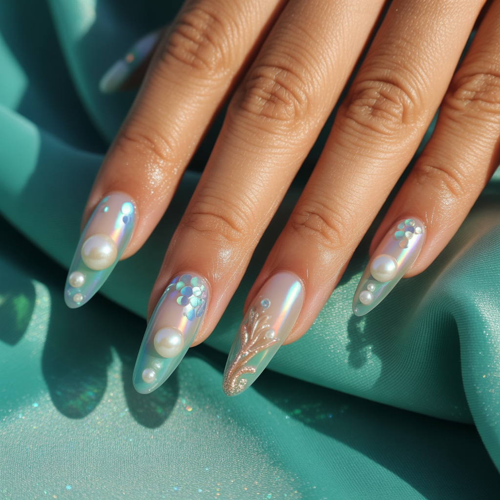 mermaid nails