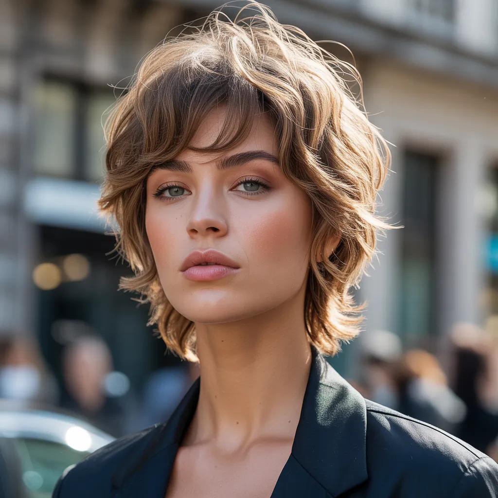 messy short hairstyles
