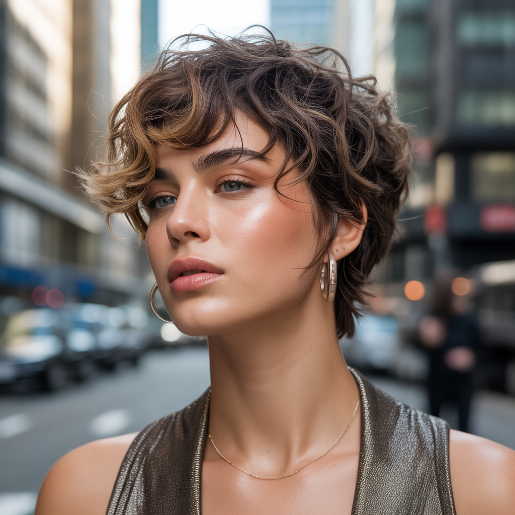 messy short hairstyles